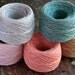 Linen yarn thread -- five balls -- pastel