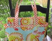Diaper Bag - Purse - Tote - Clutterbags Hadley Baby Bag - With Stroller Straps - 14 Pockets Total - Pop Garden.