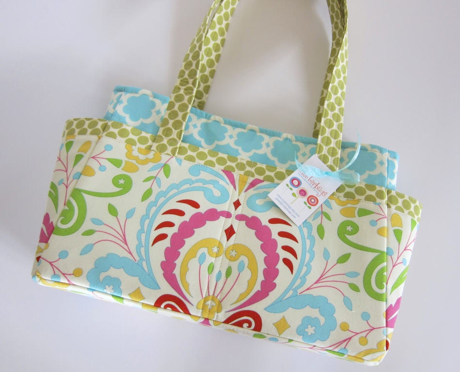 Baby Diaper Bag  - Clutterbags - Hadley - Baby Bag - With Stroller Straps - 14 Pockets Total - Kumari Garden.