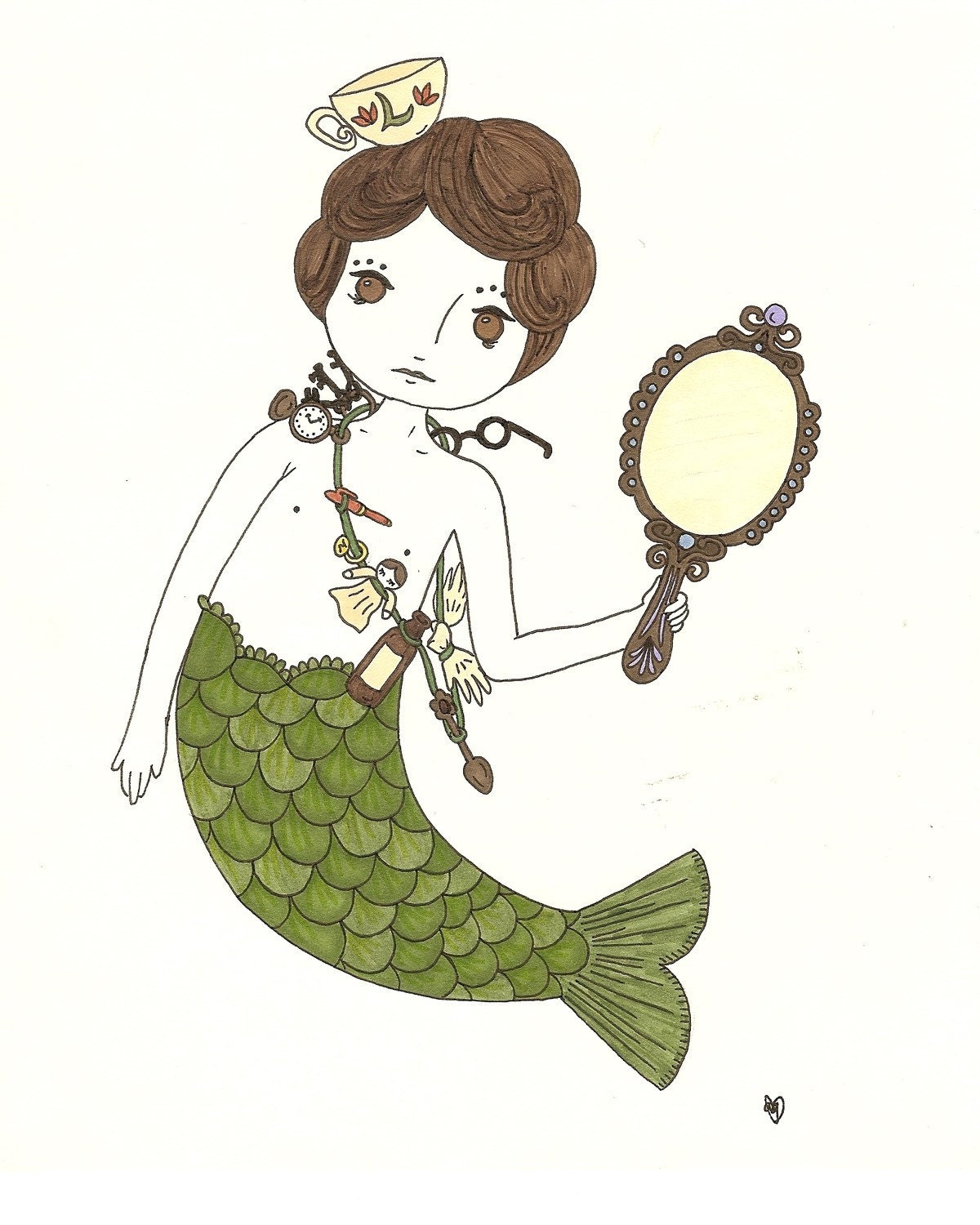 original she collects all the pretty treasures