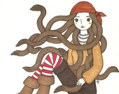 Original Illustration--Albatrina Inkwater
