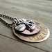 Necklace BREATHE Yoga Faerie Sterling Silver Metal Stamped