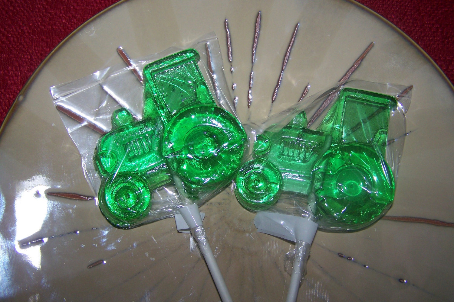 10 Tractors Tractor John Deer Suckers Lollipops Birthday Farm Party Favors