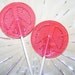 8 Peace SIgn Lollipop Sucker Party Favor Candy