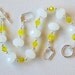 Yellow and White Bracelet and Earrings Swarovski Crystal Bracelet Silver