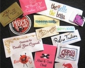 Sale-----Reg Price 255.00---600 Your Own Artwork Custom Woven Boutique Clothing Labels - Up to 8 colors - Locally made in the USA