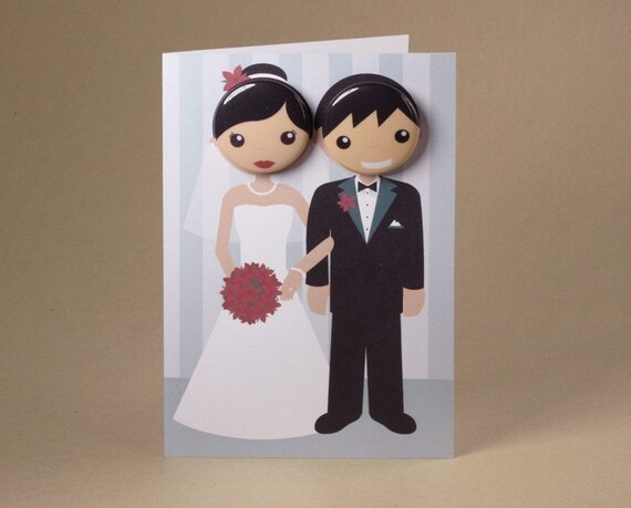 Wedding Gift Card featuring Badges