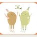 Let's Be Naked - greeting card