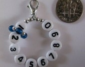 10 Row Counter Stitch Marker - The Original Mighty Mini With Lobster Claw Attachment - Item No. 726