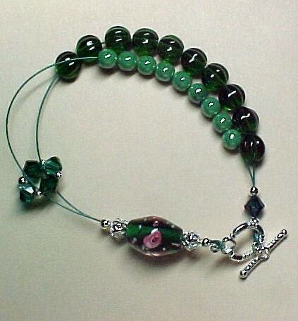 Irish Garden - Abacus Row Counting Bracelet for Knitting and Crochet - Storage Tin Included - Item No. 495