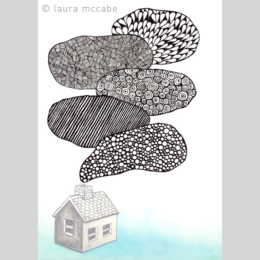 Smoke Patterns 5x7 art print