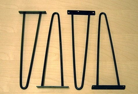 Hair pin legs  4 piece set  mid century modern eames era classic