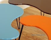 Kidney Bean Coffee Table  Mid century Modern design  Eames Era Atomic