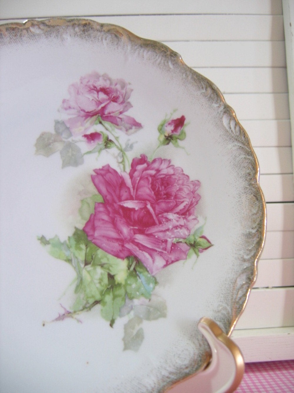 Antique Porcelain Plate Wheelock Germany by backhomeagain on Etsy