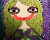 12 x 12 inch Mixed Media Original Painting - Why so serious