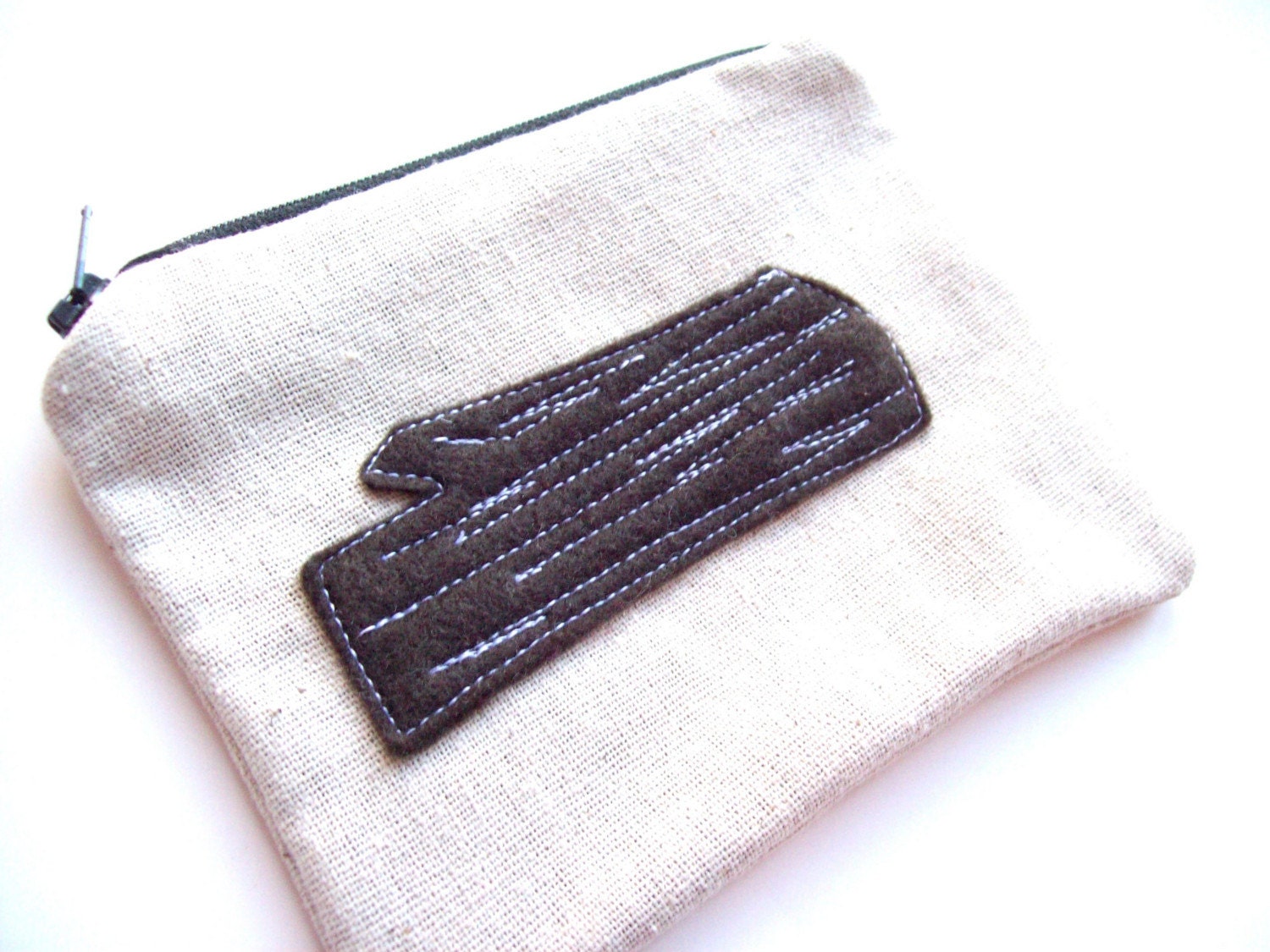 Log Applique Pouch