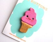 SALE- Ice cream yum button (Last one available)