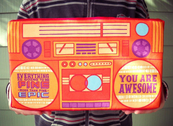motivational speakers - essential inspirational boombox pillow