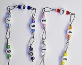 Loop Style Row Counter 1 to 10 Rainbow Czech Glass Medium
