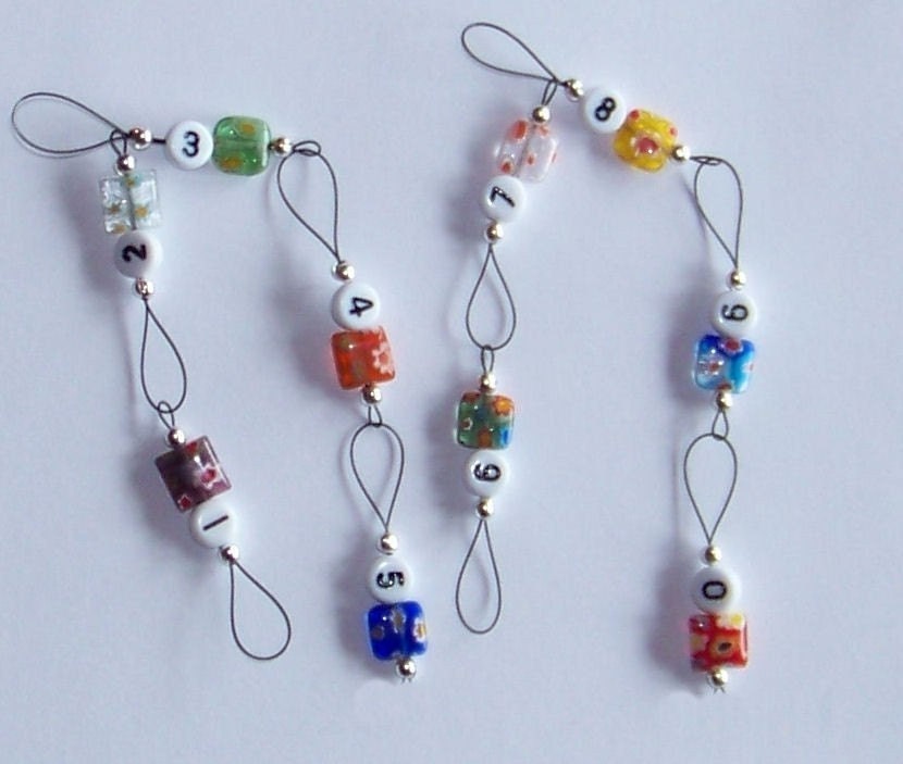 Millefiori Loop Style Row Counter Medium