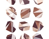 Soft Rock (Geometric Facet), 8X10 Art Print
