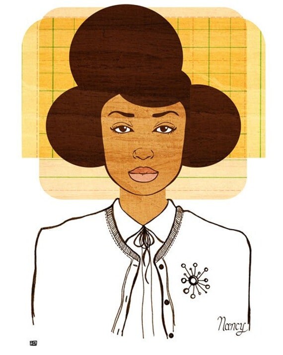 Yearbook Nancy (Portrait), 8X10 Art Print