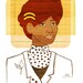 Yearbook Joan, (Portrait) 8X10 Art Print