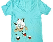 Cupcake Monster T-Shirt - XLarge V-neck