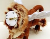 Tempus Fugit - Morphosis I - Hand-stitched soft sculpture clock