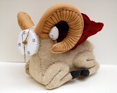 Tempus Fugit - Morphosis II - Hand-stitched soft sculpture clock