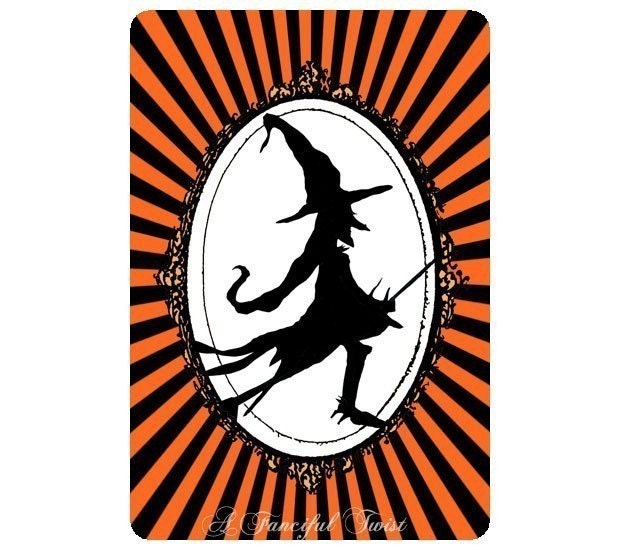 5 Postcard set- Witch Medallion