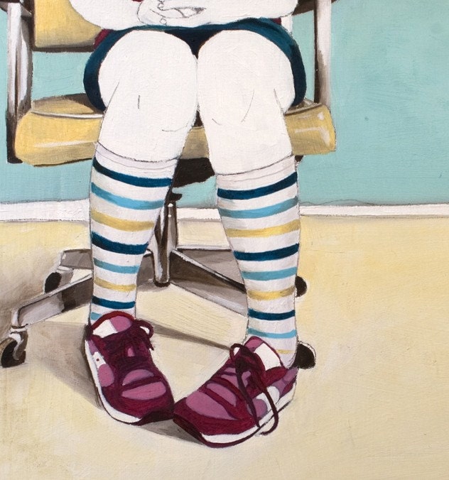 Self Portrait art Print - The Wait