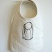 organic baby bib (rabbit)