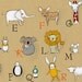 Alphabet - orange - 13 x 19 print by  Marisa and Creative Thursday