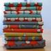 Ric Rac Rabbits - FABRIC BUNDLE- orange/aqua/citron/steel blue