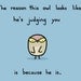 Judgy Owl Art Print