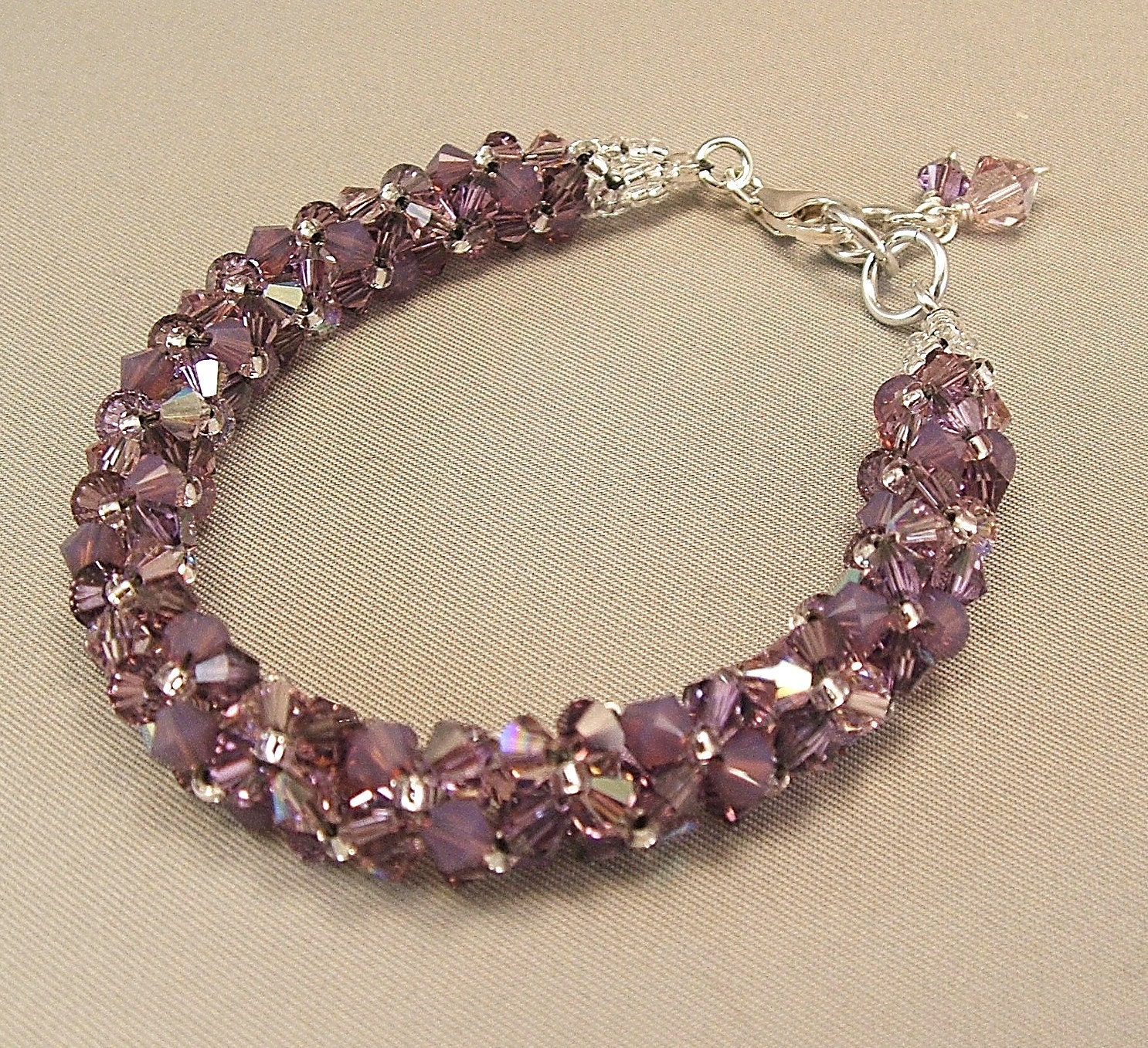 Purple Bridesmaid Bracelets, Plum Bracelets, Wisteria Bracelets, Purple Passion, Purple Bridesmaids, Woven Bracelets