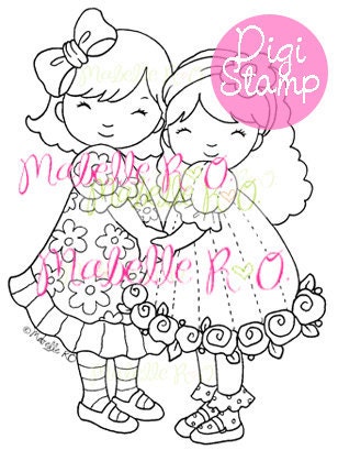 Digital Stamp: Best Friends