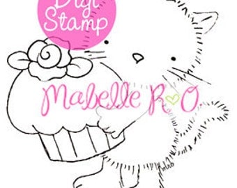 Digital Stamp: Lilly's Cupcake