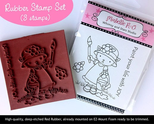 Rubber Stamp Set: Lilly's Paint Your Life