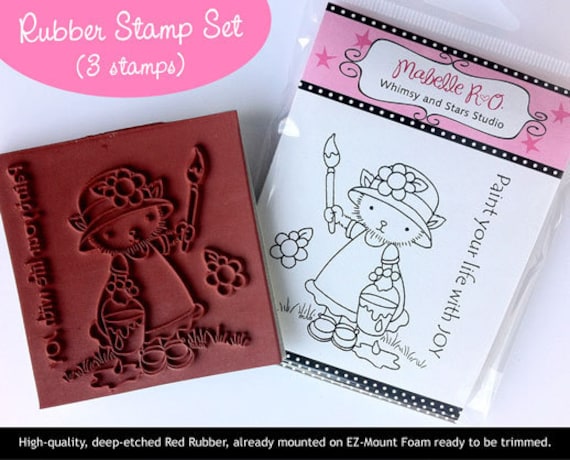 Rubber Stamp Set: Lilly's Paint Your Life