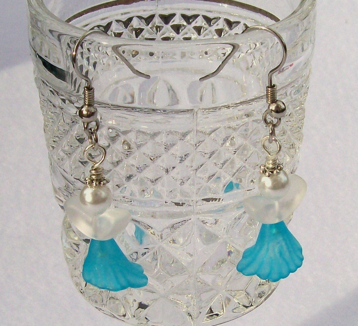 Angel Fairy Earrings Blue