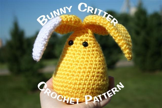 Bunny Critter Crochet Pattern - digital PDF instant download