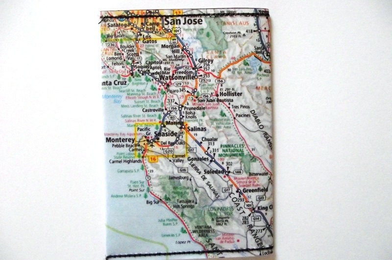 San Jose Map wallet / cardholder