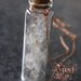 Just Me - LAST ONE - Messenger of Love - Winged Seeds of a Summer Flower Glass Bottle Necklace 30 inches - Mother's Day - Summer