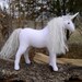 Stuffed Unicorn - White - Waldorf Wool Felt