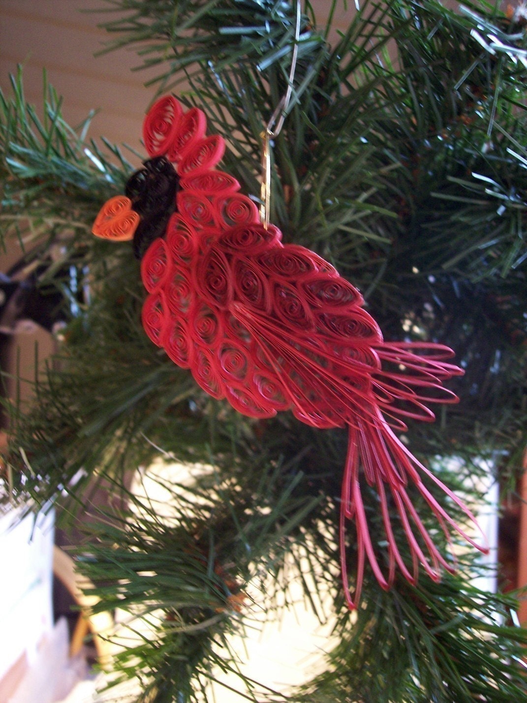 Two of the most popular Ornaments-Cardinal and Chickadee