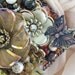 Hand Mirror - Recycled Autumn Beauty - Repurposed Jewelry - M000698