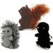 Squirrel, Hedgehog, Mole amigurumi crochet patterns - Mini Fuzzies Woodland Creatures