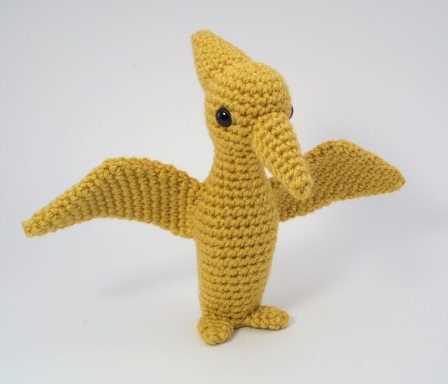 Pteranodon - amigurumi dinosaur PDF CROCHET PATTERN